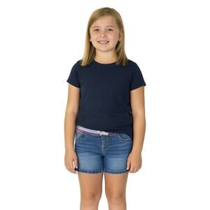 Vigoss Girls Rainbow Lurex Waist Denim Shorts – Size 10
